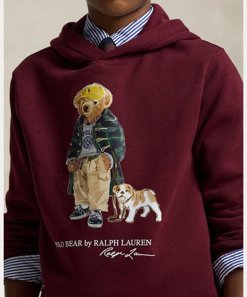 POLO RALPH LAUREN CHILDRENSWEAR（ポロ ラルフ ローレン チルドレンズウェア）の「Polo ベア フリース フーディ（パーカー・キッズ・レッド系1・XL/S/M/L）」の7枚目の写真