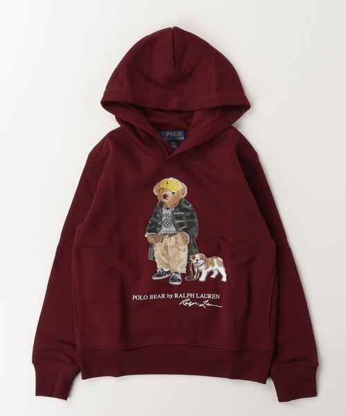 POLO RALPH LAUREN CHILDRENSWEAR（ポロ ラルフ ローレン チルドレンズウェア）の「Polo ベア フリース フーディ（パーカー・キッズ・レッド系1・XL/S/M/L）」の2枚目の写真