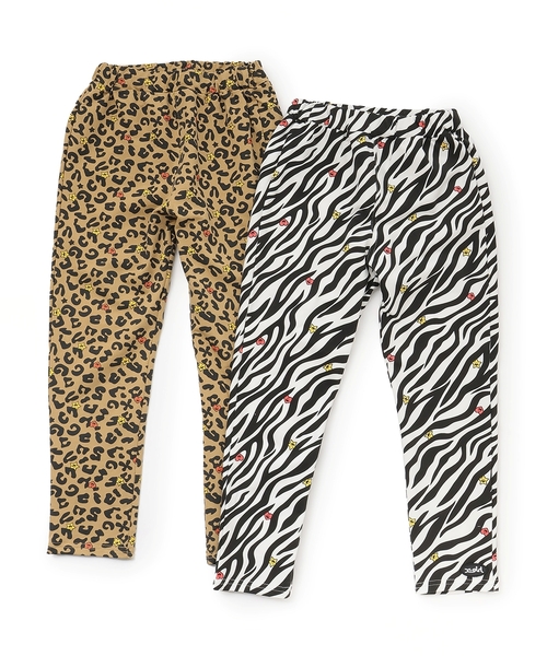 X-girl Stages(エックスガールステージス)の「総柄テーパードレギンス(レギンス/スパッツ・キッズ・オフホワイト/ベージュ・120cm/100cm/110cm/80cm/90cm)」の10枚目の写真