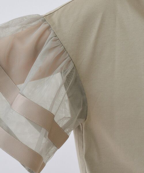 INDIVI（インディヴィ）の「チュールスリーブカットソー（Tシャツ/カットソー・レディース・ホワイト/ピンク/ブラック・05/13/38/15 ）」の16枚目の写真