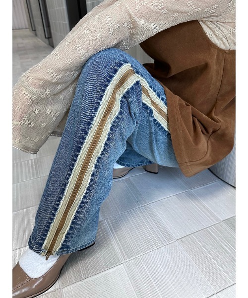 ELCHELE(エルチェレ)の「ZIP OPEN E01 DENIM(デニムパンツ・レディース・インディゴブルー・24/25/26)」の9枚目の写真