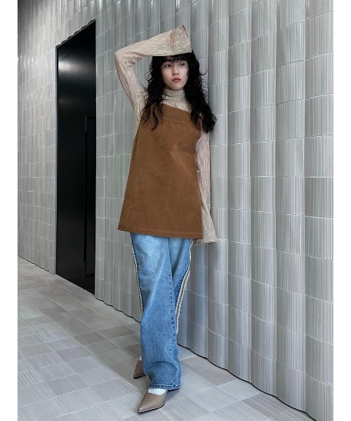 ELCHELE(エルチェレ)の「ZIP OPEN E01 DENIM(デニムパンツ・レディース・インディゴブルー・24/25/26)」の8枚目の写真
