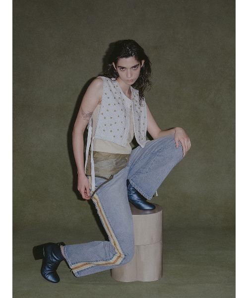 ELCHELE(エルチェレ)の「ZIP OPEN E01 DENIM(デニムパンツ・レディース・インディゴブルー・24/25/26)」の6枚目の写真