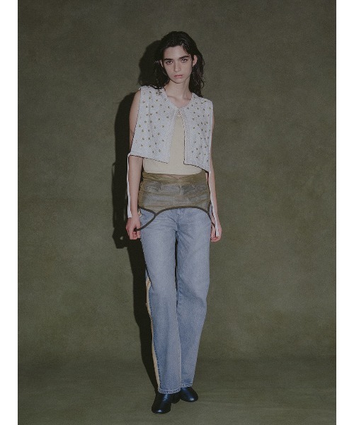 ELCHELE(エルチェレ)の「ZIP OPEN E01 DENIM(デニムパンツ・レディース・インディゴブルー・24/25/26)」の7枚目の写真