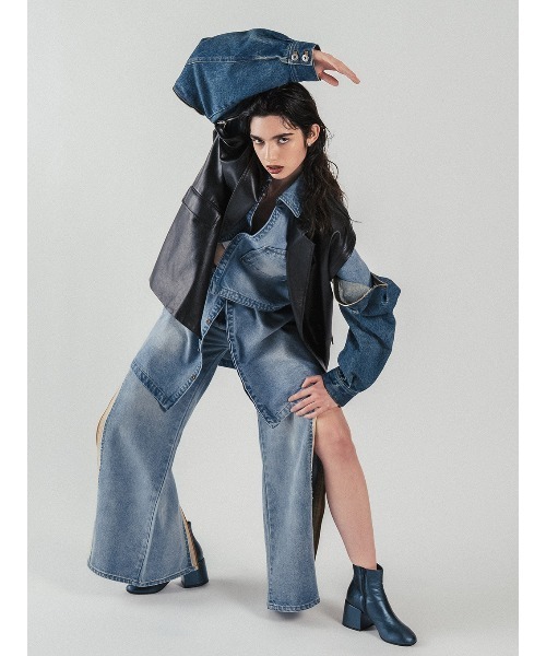 ELCHELE(エルチェレ)の「ZIP OPEN E01 DENIM(デニムパンツ・レディース・インディゴブルー・24/25/26)」の5枚目の写真