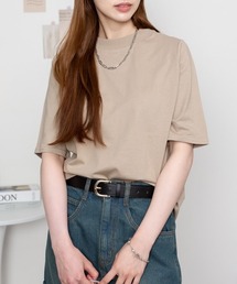 プチハイネック半袖Tシャツ