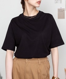 プチハイネック半袖Tシャツ