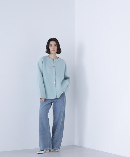 未使用 ナチュラルビューティーベーシック FOX接結コーディガン NATURAL BEAUTY BASIC（ナチュラルビューティーベーシック）の