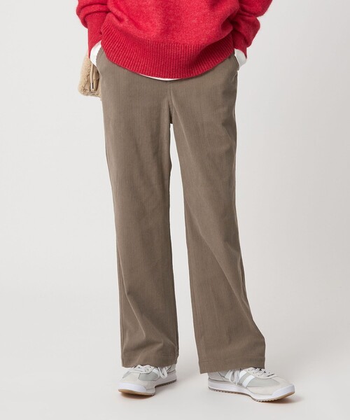 green label relaxing（グリーンレーベルリラクシング）の「［size SHORTあり］オルマイ コール ジャージー パンツ マシンウォッシャブル ストレッチ（その他パンツ・レディース・オフホワイト/ライトブルー/ブラック/モカ/ブラウン系・40/38/36/SHORT）」の9枚目の写真