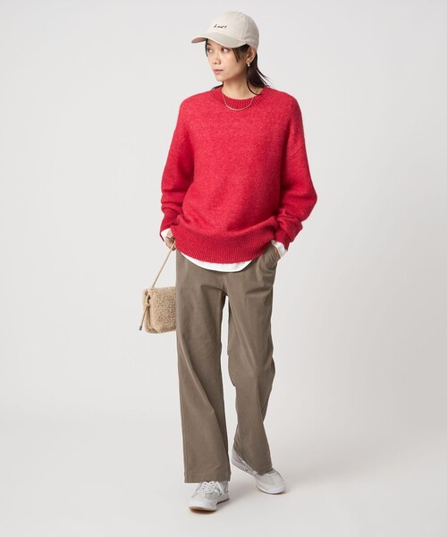 green label relaxing（グリーンレーベルリラクシング）の「［size SHORTあり］オルマイ コール ジャージー パンツ マシンウォッシャブル ストレッチ（その他パンツ・レディース・オフホワイト/ライトブルー/ブラック/モカ/ブラウン系・40/38/36/SHORT）」の11枚目の写真
