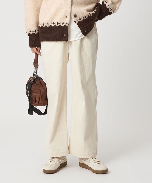 green label relaxing（グリーンレーベルリラクシング）の「［size SHORTあり］オルマイ コール ジャージー パンツ マシンウォッシャブル ストレッチ（その他パンツ・レディース・オフホワイト/ライトブルー/ブラック/モカ/ブラウン系・40/38/36/SHORT）」の6枚目の写真