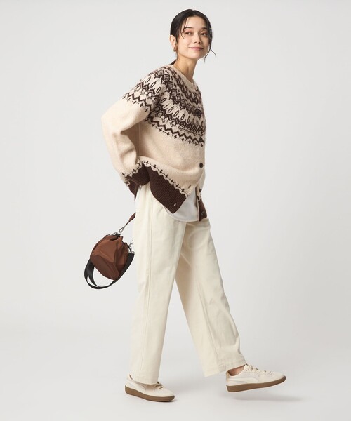 green label relaxing（グリーンレーベルリラクシング）の「［size SHORTあり］オルマイ コール ジャージー パンツ マシンウォッシャブル ストレッチ（その他パンツ・レディース・オフホワイト/ライトブルー/ブラック/モカ/ブラウン系・40/38/36/SHORT）」の15枚目の写真