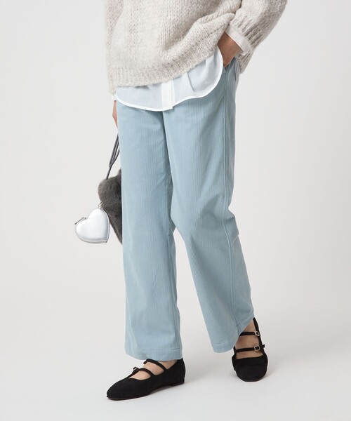 green label relaxing（グリーンレーベルリラクシング）の「［size SHORTあり］オルマイ コール ジャージー パンツ マシンウォッシャブル ストレッチ（その他パンツ・レディース・オフホワイト/ライトブルー/ブラック/モカ/ブラウン系・40/38/36/SHORT）」の16枚目の写真