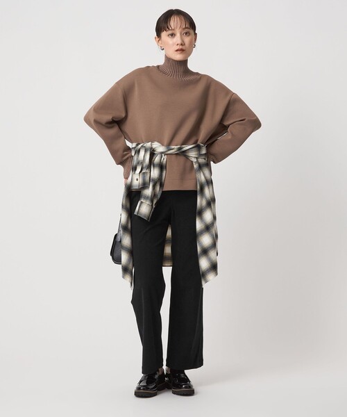 green label relaxing（グリーンレーベルリラクシング）の「［size SHORTあり］オルマイ コール ジャージー パンツ マシンウォッシャブル ストレッチ（その他パンツ・レディース・オフホワイト/ライトブルー/ブラック/モカ/ブラウン系・40/38/36/SHORT）」の21枚目の写真