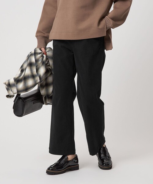 green label relaxing（グリーンレーベルリラクシング）の「［size SHORTあり］オルマイ コール ジャージー パンツ マシンウォッシャブル ストレッチ（その他パンツ・レディース・オフホワイト/ライトブルー/ブラック/モカ/ブラウン系・40/38/36/SHORT）」の22枚目の写真