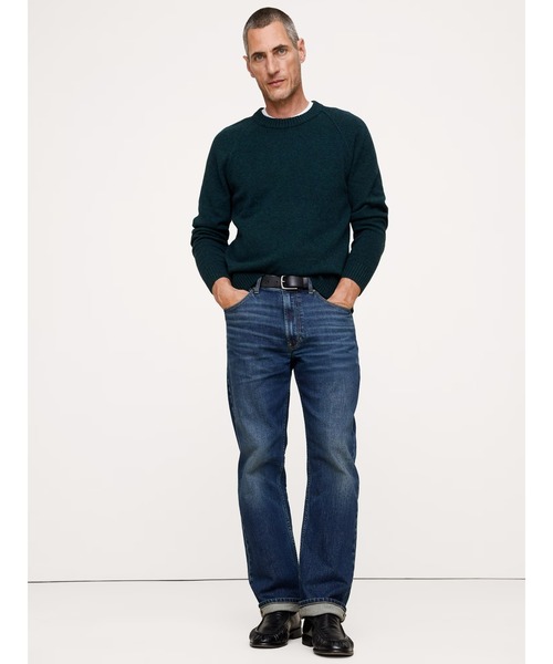 Banana Republic（バナナリパブリック）の「イタリアン メリノブレンド クルーネックセーター（ニット/セーター・メンズ・ブラウン/ブルー/フューシャピンク・S/L/M/XL）」の6枚目の写真