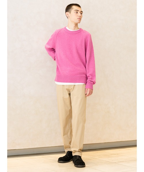 Banana Republic（バナナリパブリック）の「イタリアン メリノブレンド クルーネックセーター（ニット/セーター・メンズ・ブラウン/ブルー/フューシャピンク・S/L/M/XL）」の9枚目の写真