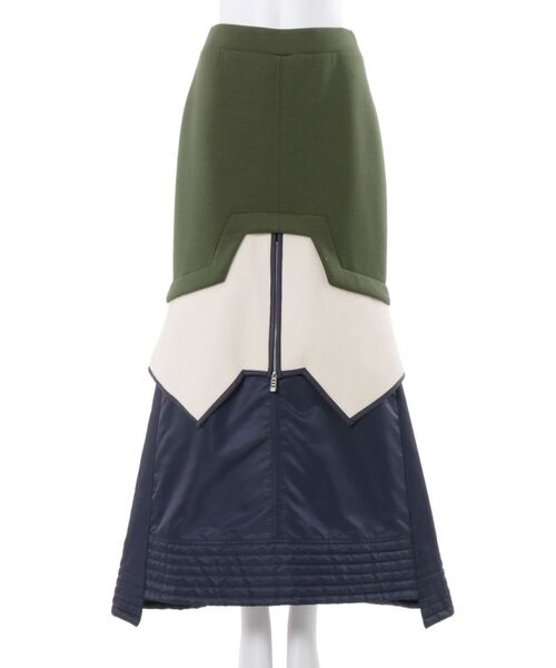 UN3D.（アンスリード）の「FLEECE DOCKING LAYERED SK / フリースドッキングレイヤードスカートl（スカート・レディース・その他1/ブラック・36/38）」の4枚目の写真