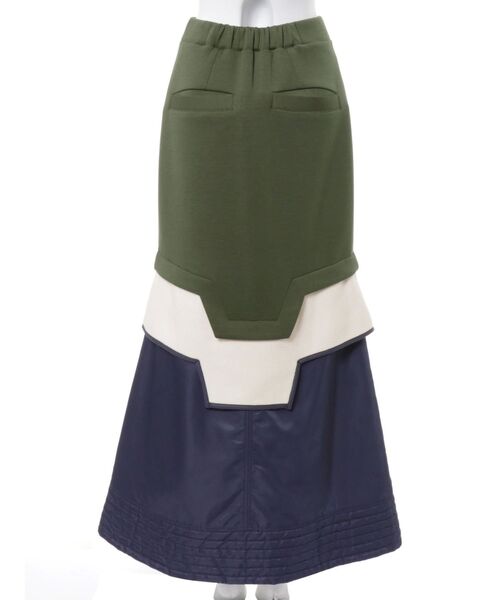 UN3D.（アンスリード）の「FLEECE DOCKING LAYERED SK / フリースドッキングレイヤードスカートl（スカート・レディース・その他1/ブラック・36/38）」の6枚目の写真