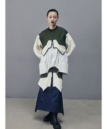 UN3D. | FLEECE DOCKING LAYERED SK / フリースドッキングレイヤードスカートl(スカート)