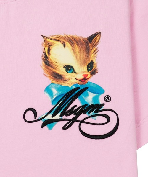MSGM(エムエスジーエム)の「MSGM CUTE KITTY ミニグラフィック Tシャツ(Tシャツ/カットソー・レディース・ピンク/ホワイト/ブラック・M/S/L)」の8枚目の写真