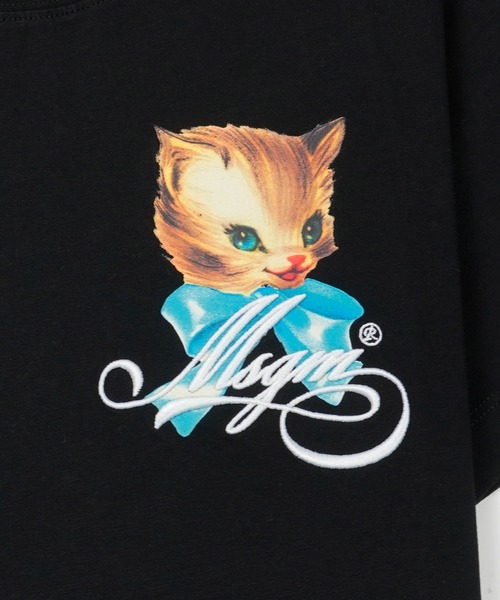 MSGM(エムエスジーエム)の「MSGM CUTE KITTY ミニグラフィック Tシャツ(Tシャツ/カットソー・レディース・ピンク/ホワイト/ブラック・M/S/L)」の10枚目の写真