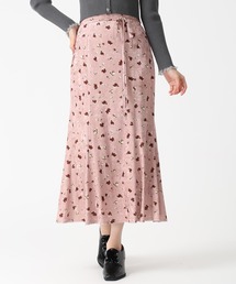 ベルベットフラワースカート