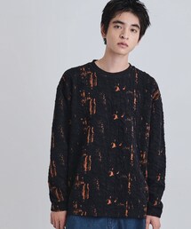 tk.TAKEO KIKUCHI | アブストラクトふくれジャカードプルオーバー(Tシャツ/カットソー)