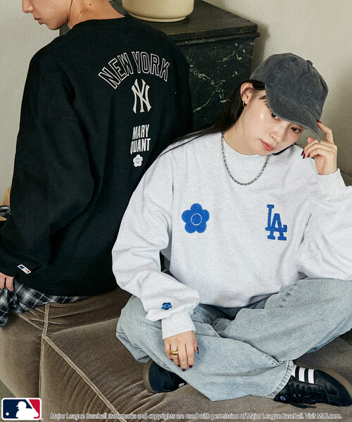MARY QUANT（マリークワント）の「MLB × MARY QUANT × PUBLUX/エムエルビー × マリークワント MLB×MARY QUANT CREW NECK SWEAT/裏起毛クルーネックスウェット(限定展開)（スウェット・メンズ・ブラウン/ライトグレー/ブラック・SMALL/MEDIUM/LARGE）」の8枚目の写真