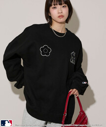 MARY QUANT（マリークワント）の「MLB × MARY QUANT × PUBLUX/エムエルビー × マリークワント MLB×MARY QUANT CREW NECK SWEAT/裏起毛クルーネックスウェット(限定展開)（スウェット）」