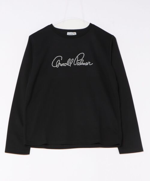 Arnold Palmer（アーノルドパーマー）の「パールロゴ コンパクト ロンT（Tシャツ/カットソー・レディース・ブラック/スモークピンク/アイボリー・S/L/M）」の16枚目の写真