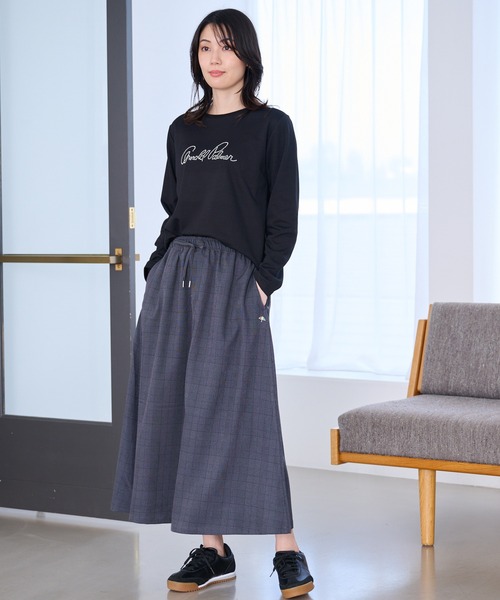 Arnold Palmer（アーノルドパーマー）の「パールロゴ コンパクト ロンT（Tシャツ/カットソー・レディース・ブラック/スモークピンク/アイボリー・S/L/M）」の20枚目の写真