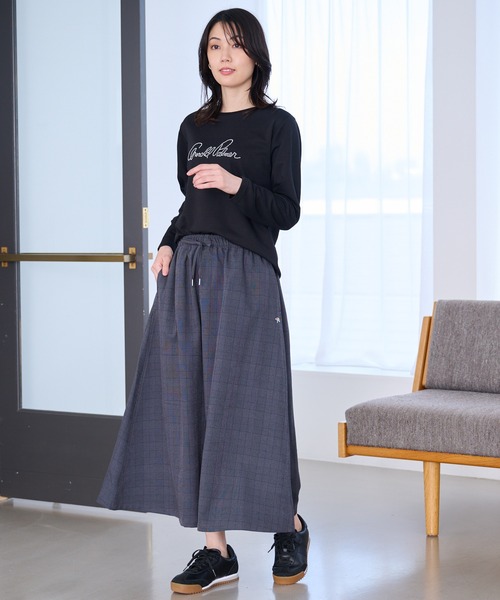 Arnold Palmer（アーノルドパーマー）の「パールロゴ コンパクト ロンT（Tシャツ/カットソー・レディース・ブラック/スモークピンク/アイボリー・S/L/M）」の21枚目の写真