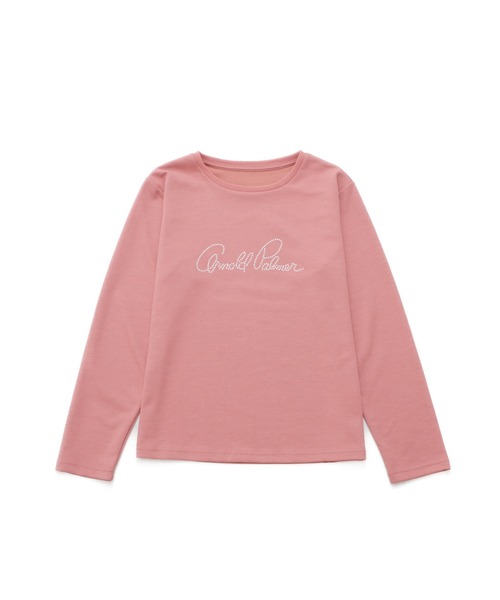 Arnold Palmer（アーノルドパーマー）の「パールロゴ コンパクト ロンT（Tシャツ/カットソー・レディース・ブラック/スモークピンク/アイボリー・S/L/M）」の11枚目の写真