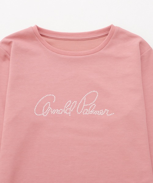 Arnold Palmer（アーノルドパーマー）の「パールロゴ コンパクト ロンT（Tシャツ/カットソー・レディース・ブラック/スモークピンク/アイボリー・S/L/M）」の12枚目の写真