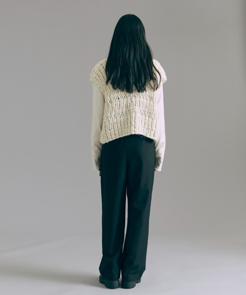 EN NEUME(エンノイム)の「Structured All-in-one(つなぎ/オールインワン・レディース・ダークブラウン/杢グレー/ブラック・0/1)」の4枚目の写真