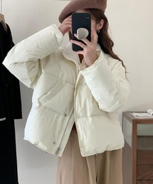 cammie（キャミー）の「スタンドカラー中綿ダウンコート（ダウンジャケット/コート）」