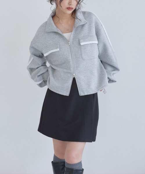 ECLAM(クラム)の「【パンツ付き】ゴールドボタンラップスコート(スカート・レディース・ブラック・L/M)」の14枚目の写真