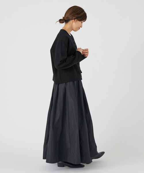 IENA(イエナ)の「《追加》ダブルフェイススナップカーディガン(カーディガン/ボレロ・レディース・ブラック/アイボリー/レッド・FREE)」の15枚目の写真