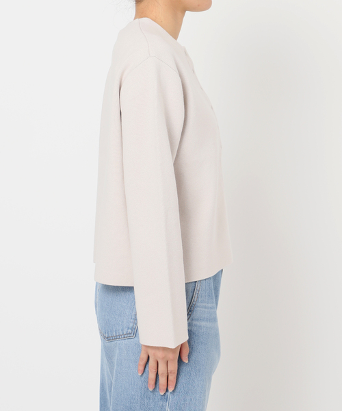 追加》ダブルフェイススナップカーディガン（カーディガン/ボレロ