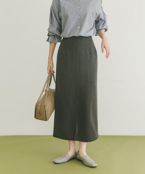 ITEMS URBANRESEARCH（アイテムズ アーバンリサーチ）の「パイルポンチポケットタイトスカート（スカート・レディース・モカ/スミクロ/レッド系その他・FREE）」の20枚目の写真