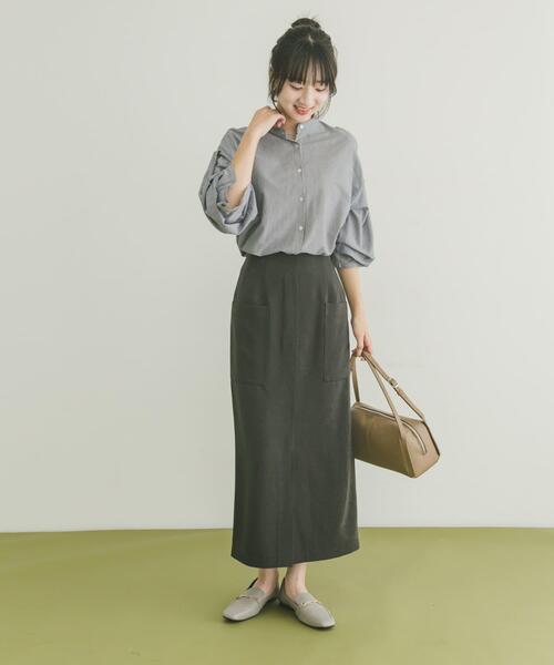 ITEMS URBANRESEARCH（アイテムズ アーバンリサーチ）の「パイルポンチポケットタイトスカート（スカート・レディース・モカ/スミクロ/レッド系その他・FREE）」の19枚目の写真