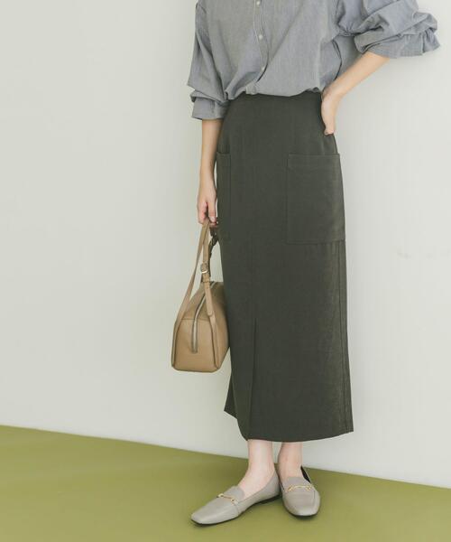 ITEMS URBANRESEARCH（アイテムズ アーバンリサーチ）の「パイルポンチポケットタイトスカート（スカート・レディース・モカ/スミクロ/レッド系その他・FREE）」の17枚目の写真