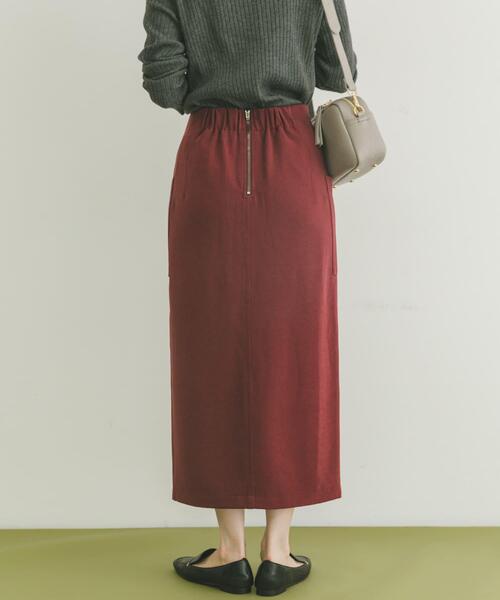 ITEMS URBANRESEARCH（アイテムズ アーバンリサーチ）の「パイルポンチポケットタイトスカート（スカート・レディース・モカ/スミクロ/レッド系その他・FREE）」の13枚目の写真
