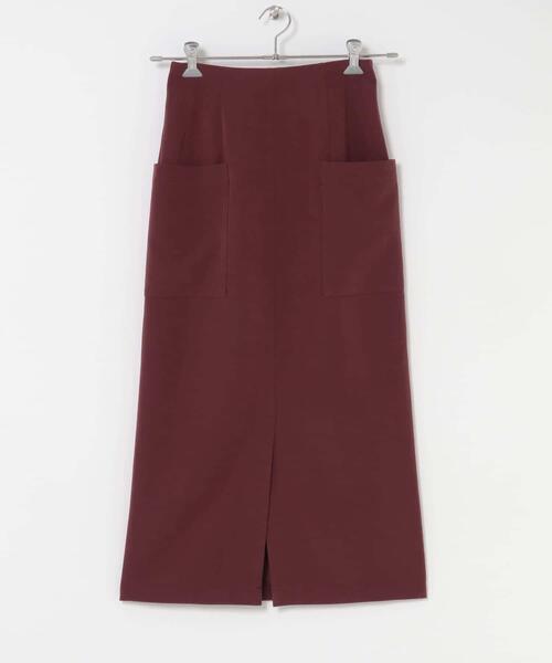 ITEMS URBANRESEARCH（アイテムズ アーバンリサーチ）の「パイルポンチポケットタイトスカート（スカート・レディース・モカ/スミクロ/レッド系その他・FREE）」の10枚目の写真