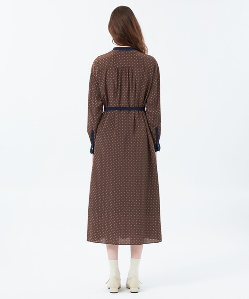 MACKINTOSH PHILOSOPHY(マッキントッシュ フィロソフィー)の「ファインパターンドットワンピース(ワンピース・レディース・ダークネイビー・36/38)」の6枚目の写真