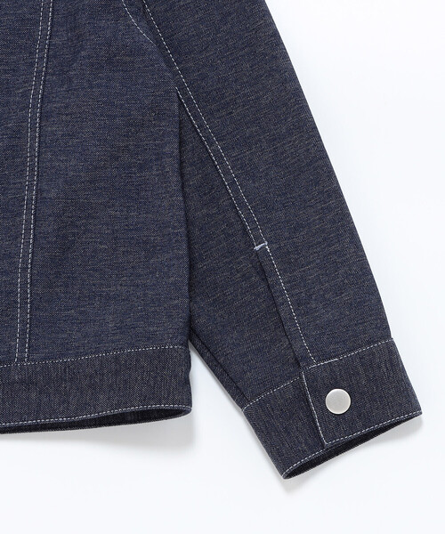 COMME CA ISM(コムサイズム)の「デニムライクストレッチ フード付き ブルゾン(ブルゾン・キッズ・ネイビー・100cm/110cm/150cm/140cm/130cm/120cm)」の9枚目の写真