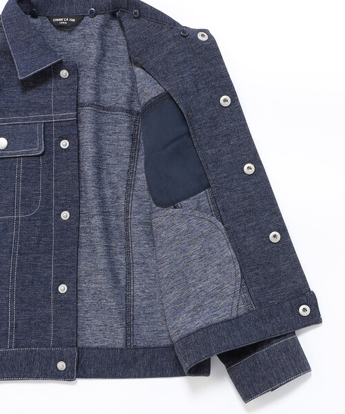 COMME CA ISM(コムサイズム)の「デニムライクストレッチ フード付き ブルゾン(ブルゾン・キッズ・ネイビー・100cm/110cm/150cm/140cm/130cm/120cm)」の10枚目の写真