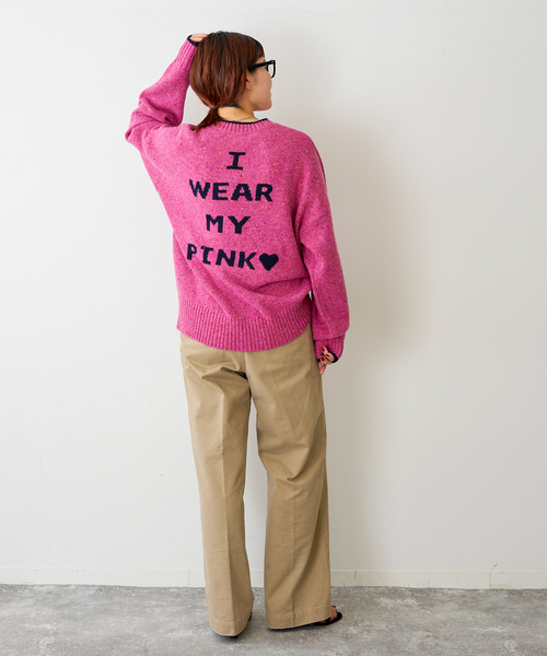 Setinn ネイビー ロゴ入り セーター Setinn ネイビー ロゴ入り セーター