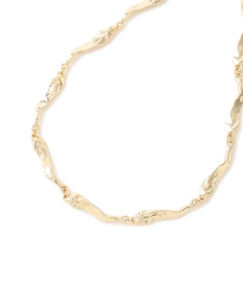 VIS(ビス)の「ニュアンスメタルパーツネックレス(ネックレス・レディース・シルバー/ゴールド・FREE)」の4枚目の写真